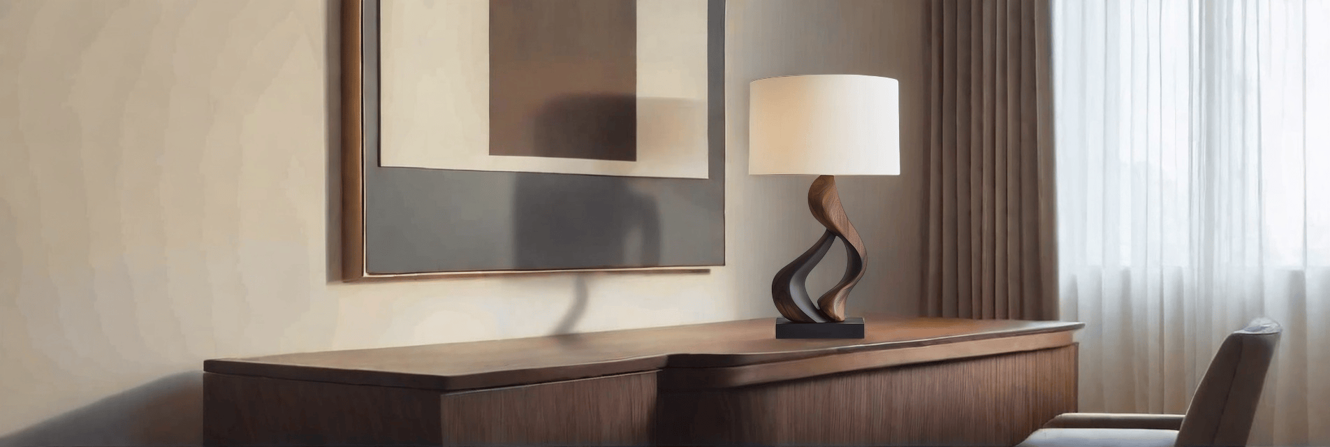 Wooden Art Lamp