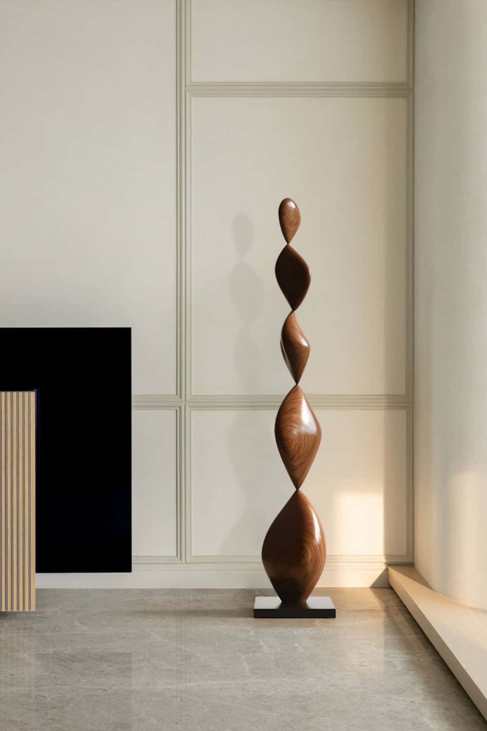Large Wood Sculpture Wooden Sculpture Art Hand Carved Wood Statue Wood