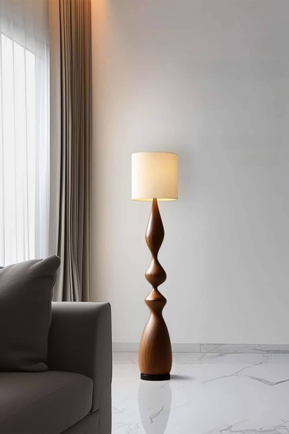Wooden Floor Lamp Floor Wood Light Lamp Standing Wooden Lamp Floor Light Wood Modern Floor Lamp