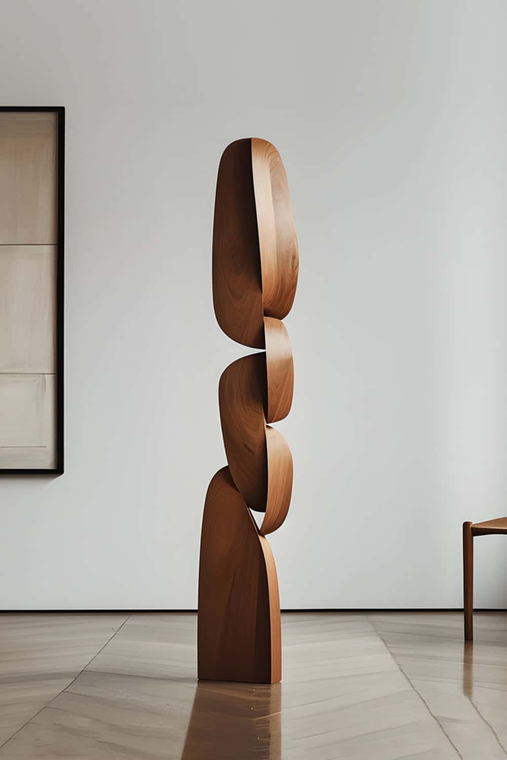 Abstract Wooden Sculpture Large Wood Sculpture Wooden Statue Wood Art Carving