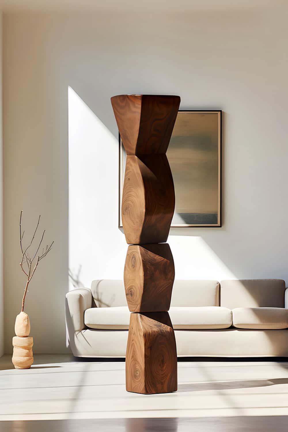 Abstract Wooden Sculpture Large Wood Sculpture Wooden Statue Wood Art Carving