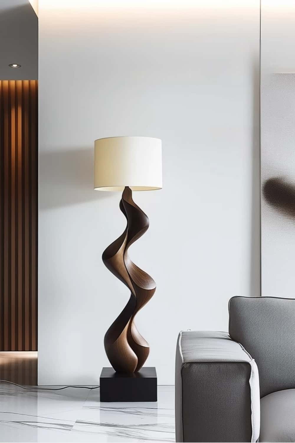 Wooden Floor Lamp Floor Wood Light Lamp Standing Wooden Lamp Floor Light Wood Modern Floor Lamp