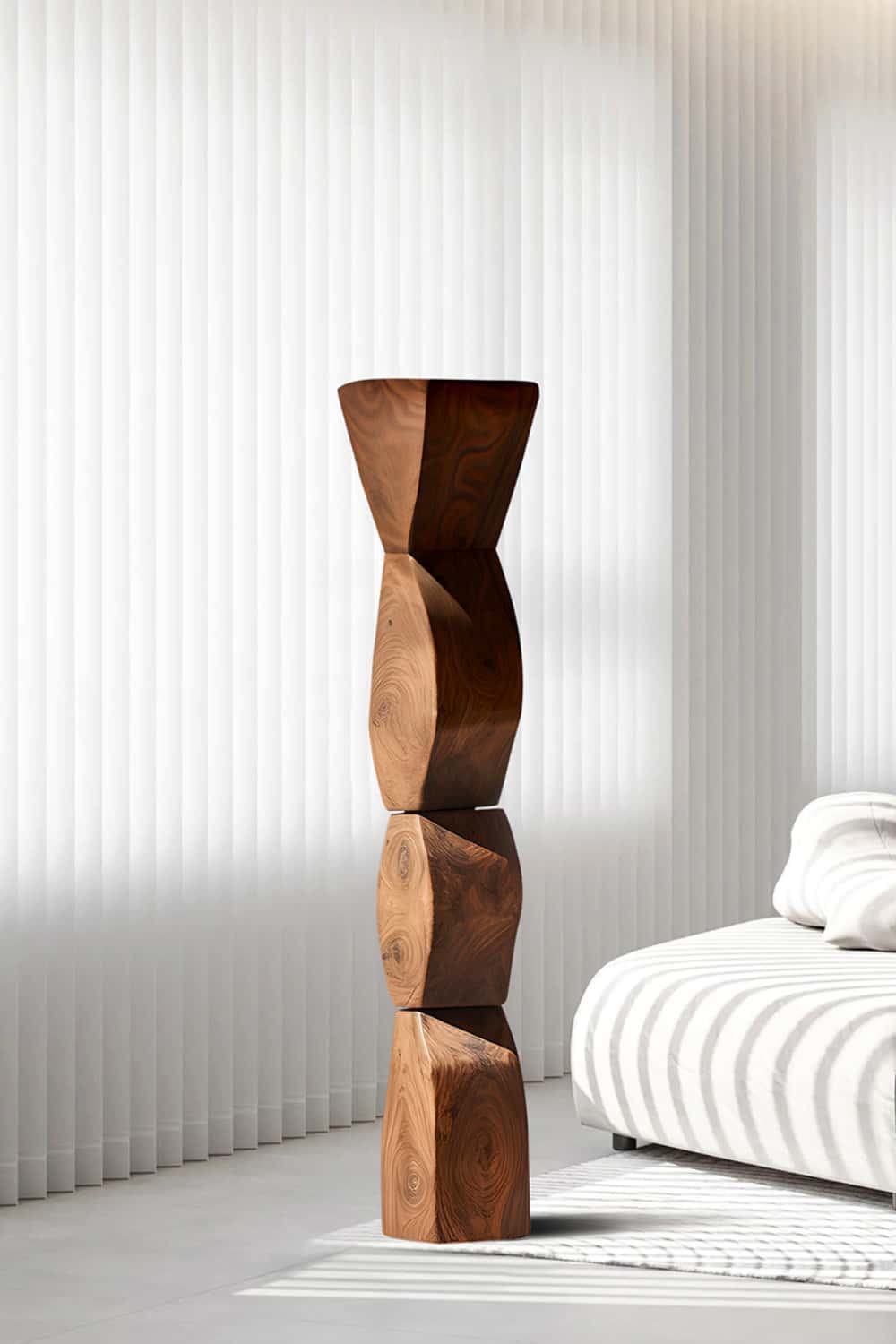 Abstract Wooden Sculpture Large Wood Sculpture Wooden Statue Wood Art Carving