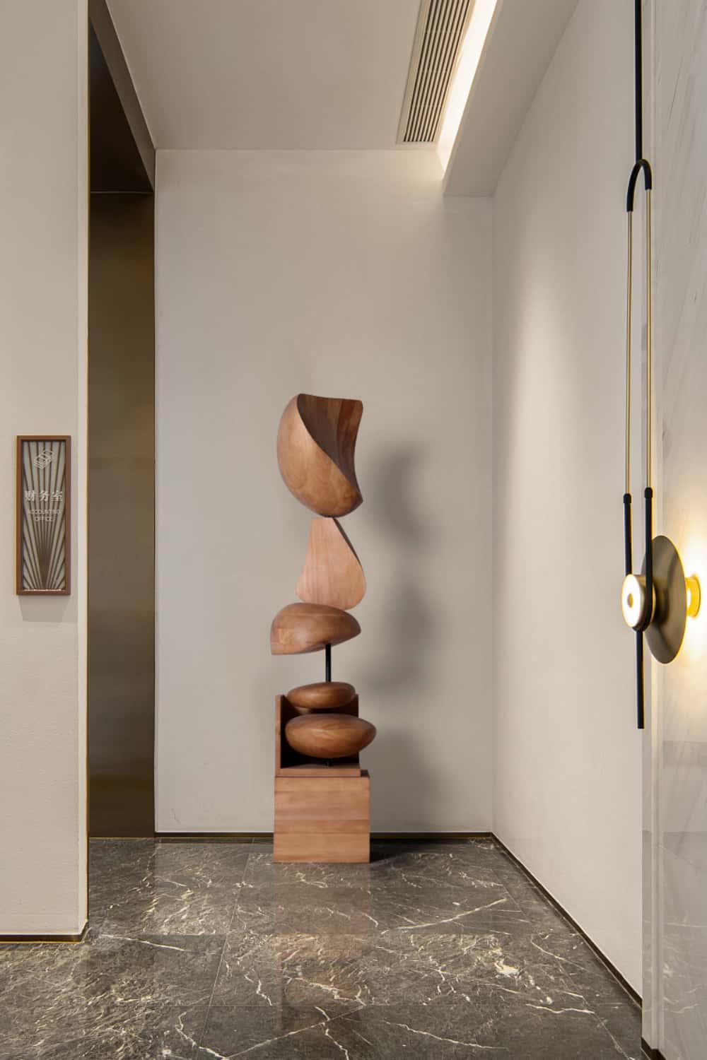 Abstract Sculpture From Wood Large Wooden Sculpture Art Wooden Statue Hand Carved