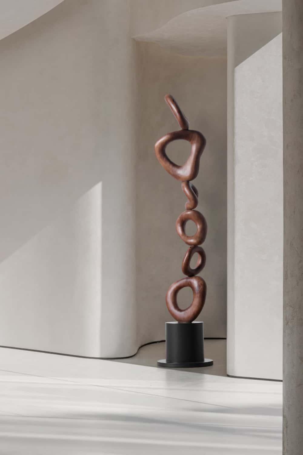 Abstract Sculpture From Wood Large Wooden Sculpture Art Wooden Statue Hand Carved