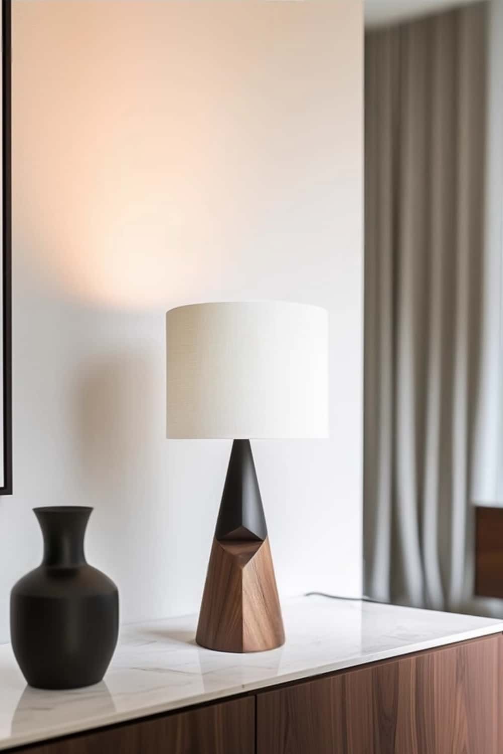 Wooden Table Lamp Wooden Desk Lamp Handmade Desk Lamp Wooden Bedside Lamp