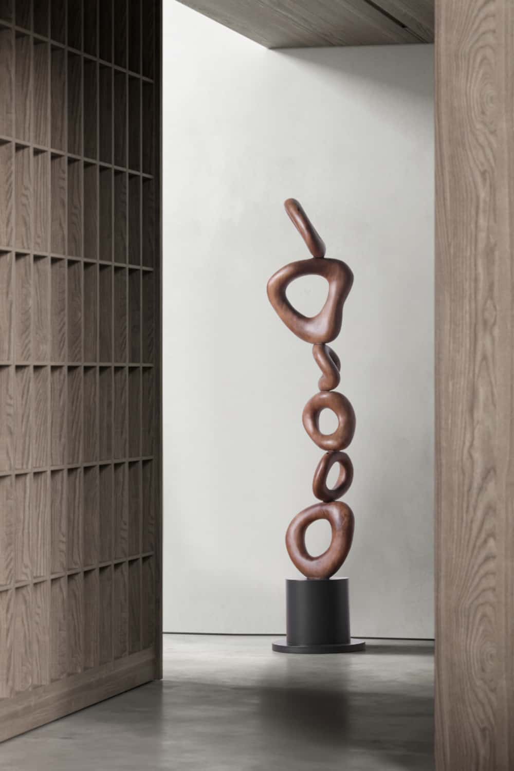 Abstract Sculpture From Wood Large Wooden Sculpture Art Wooden Statue Hand Carved