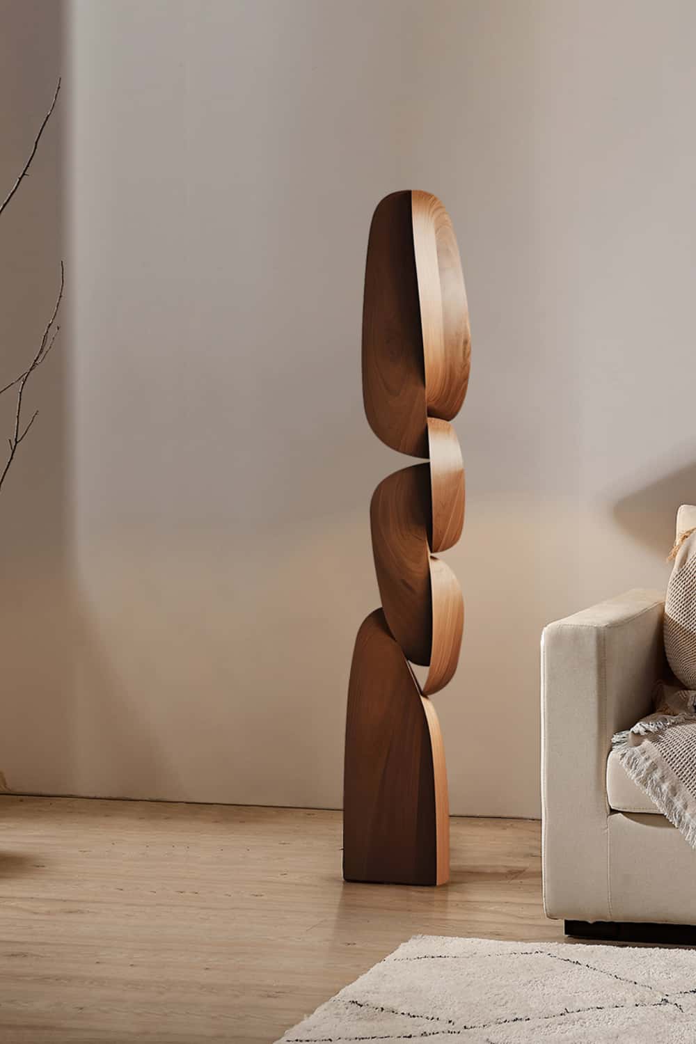 Abstract Wooden Sculpture Large Wood Sculpture Wooden Statue Wood Art Carving
