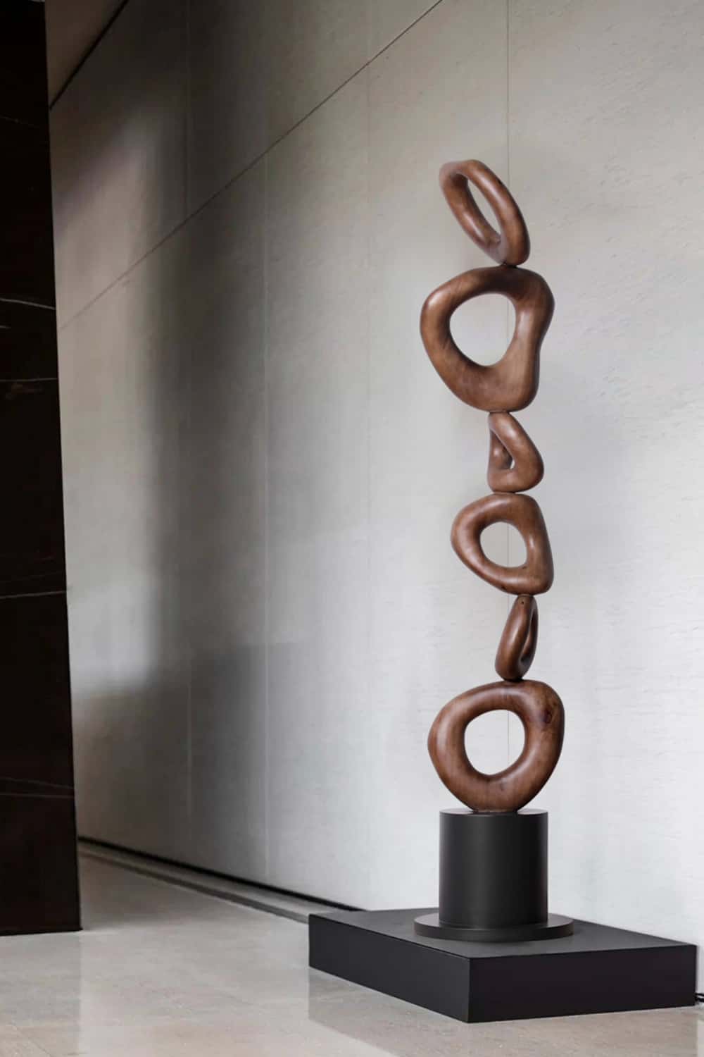 Abstract Sculpture From Wood Large Wooden Sculpture Art Wooden Statue Hand Carved