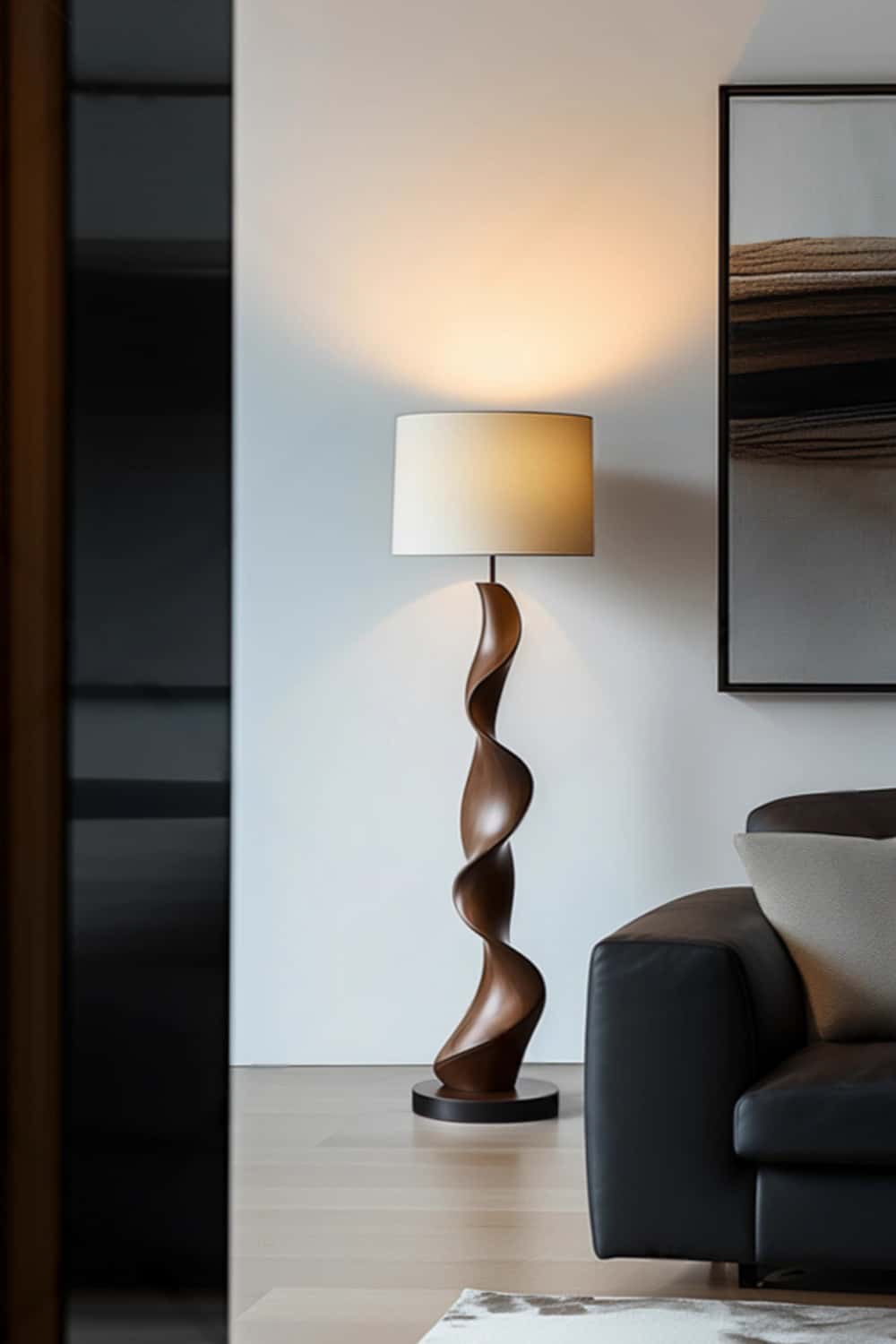 Wooden Floor Lamp Floor Wood Light Lamp Standing Wooden Lamp Floor Light Wood Modern Floor Lamp