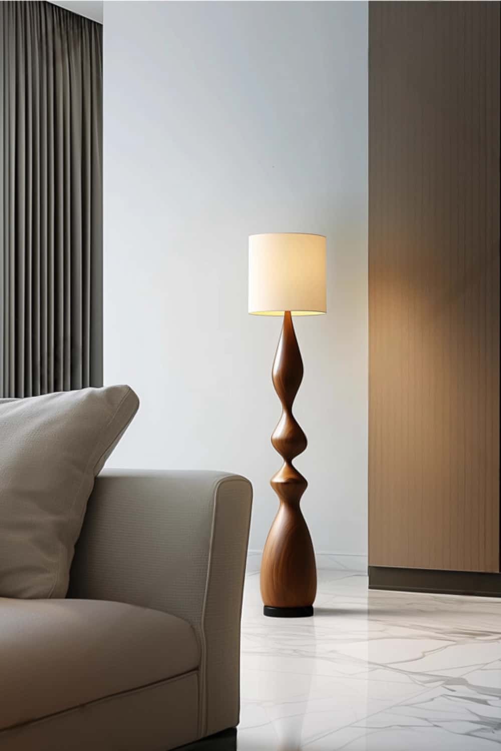 Wooden Floor Lamp Floor Wood Light Lamp Standing Wooden Lamp Floor Light Wood Modern Floor Lamp