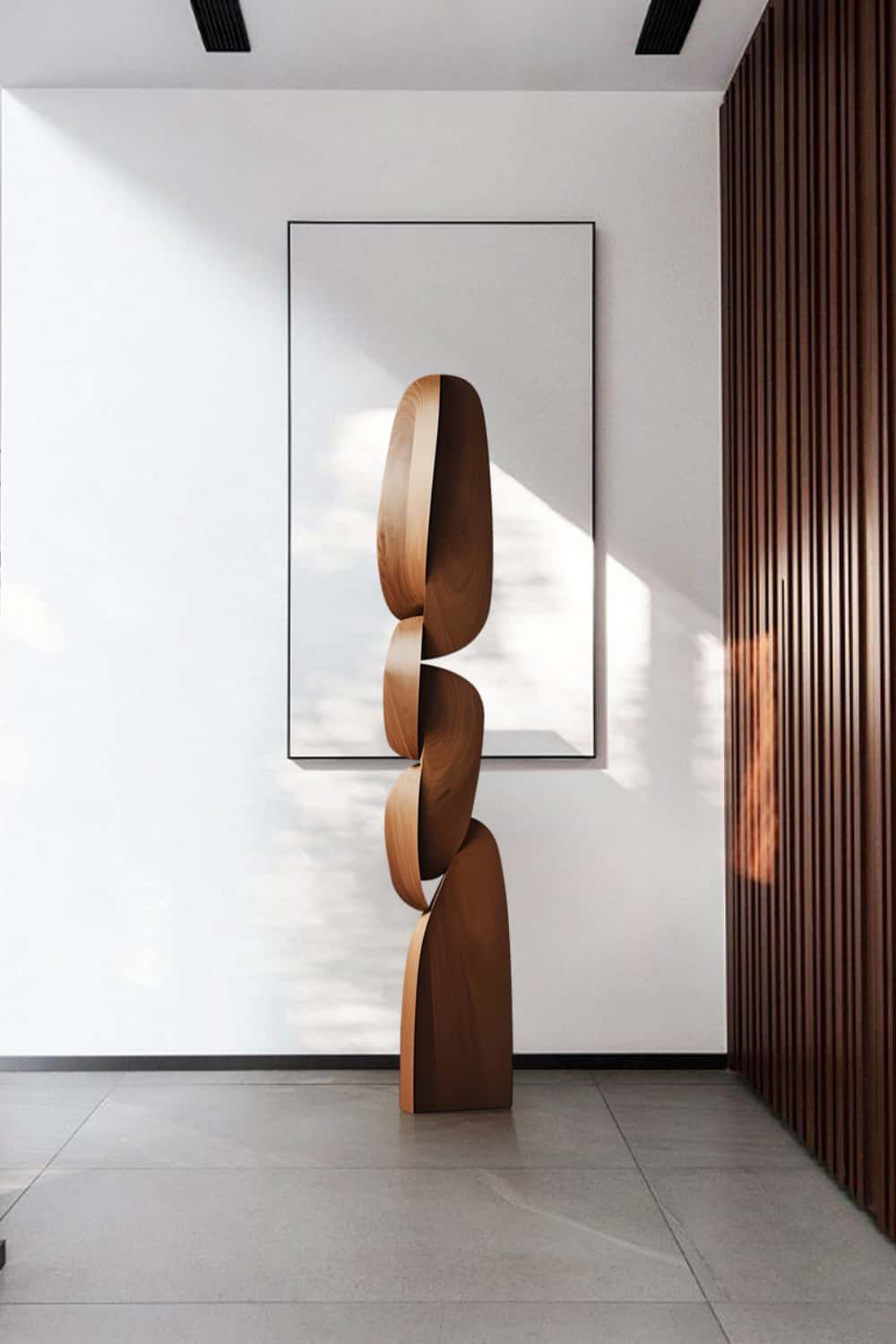 Abstract Wooden Sculpture Large Wood Sculpture Wooden Statue Wood Art Carving