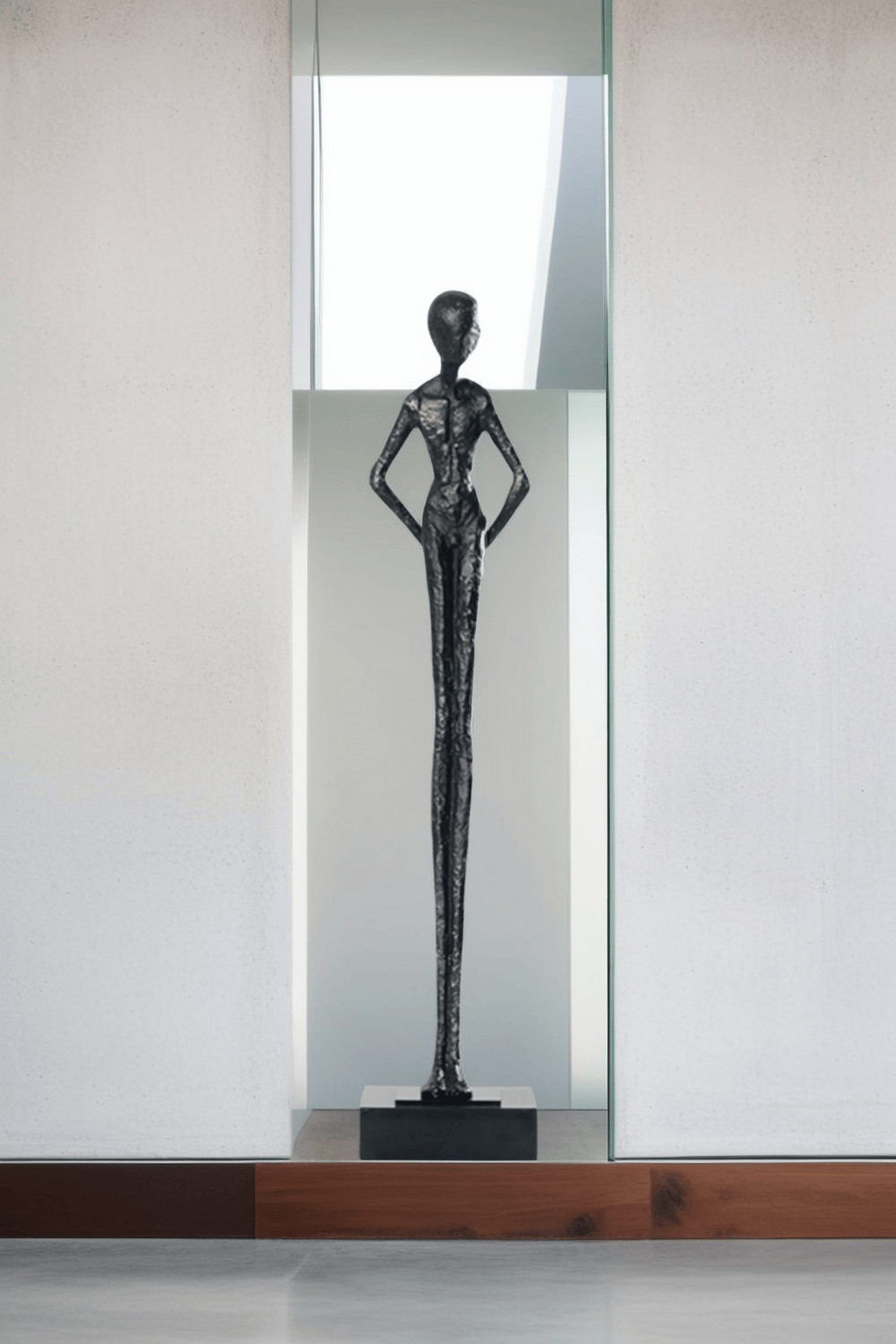 Metal Human Sculpture Metal Figurine Decor Metal Human Figure Statue Art