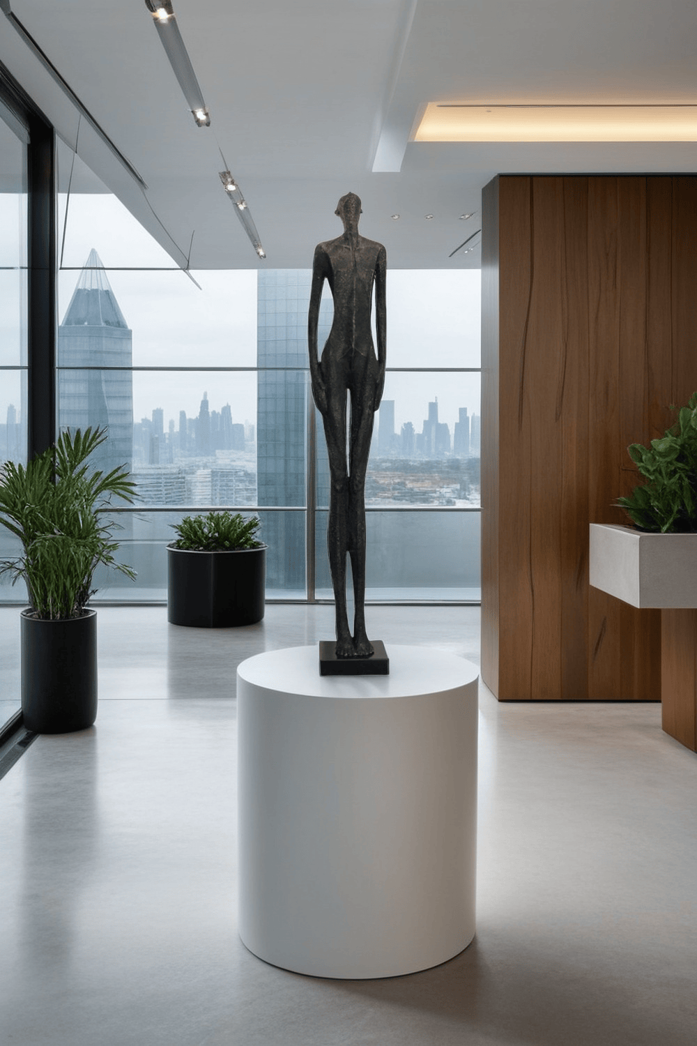 Metal Human Sculpture Fiberglass Human Sculpture Floor Standing Sculpture