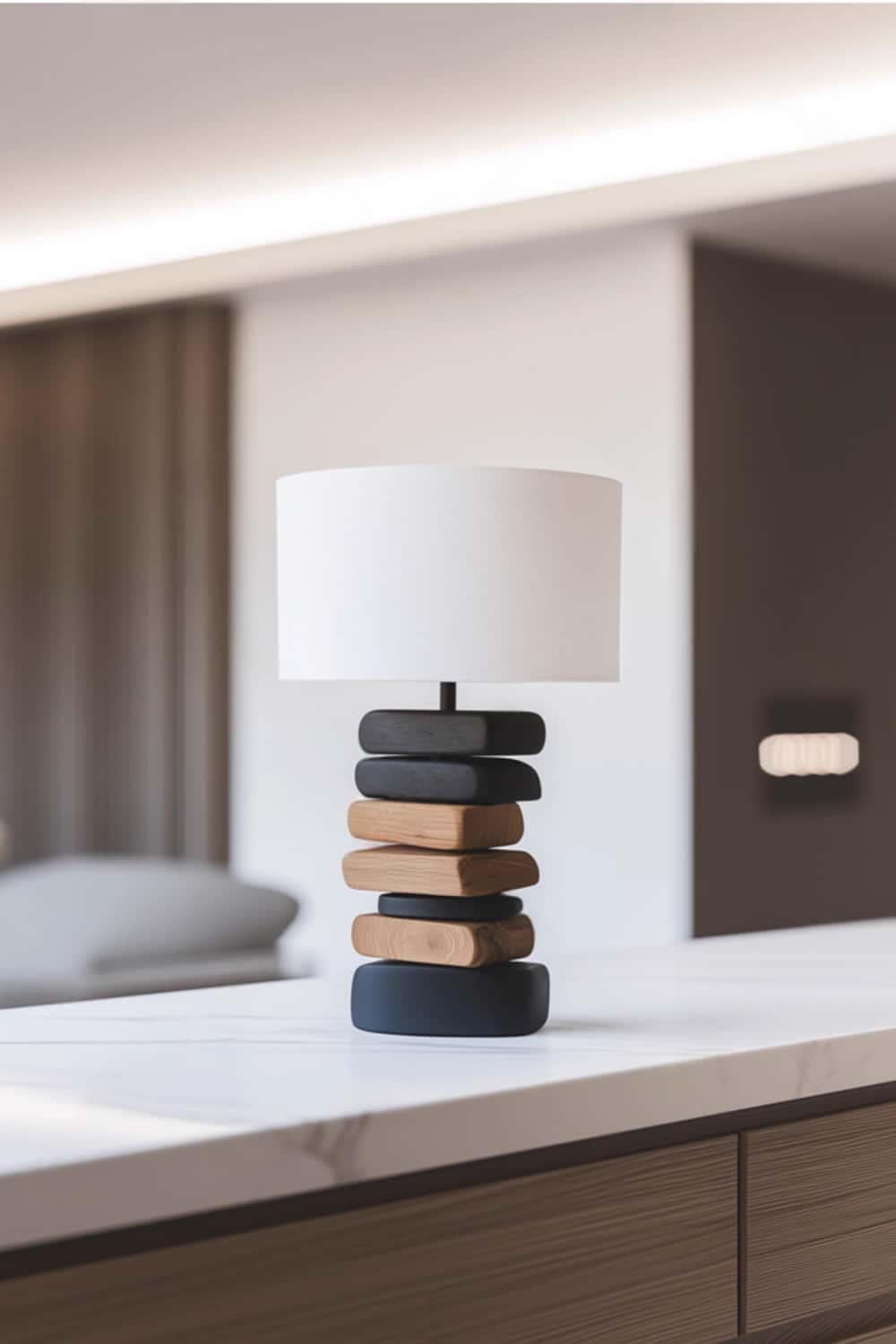 Wooden Table Lamp Wooden Desk Lamp Handmade Desk Lamp Wooden Bedside Lamp