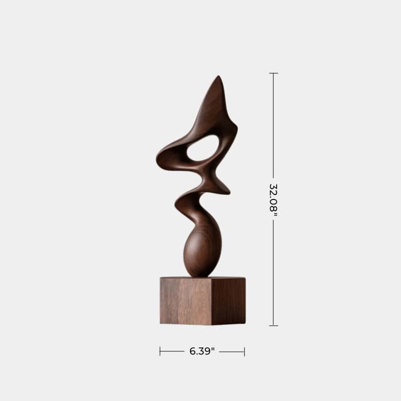 Wooden Hand Sculpture Abstract Wood Art Deco Wood Carving Sculpture