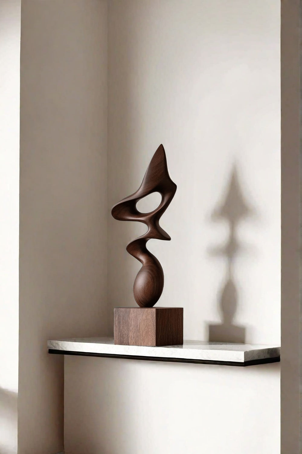 Wooden Hand Sculpture Abstract Wood Art Deco Wood Carving Sculpture