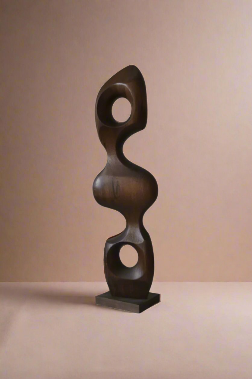 Wooden Hand Sculpture Abstract Wood Art Deco Wood Carving Sculpture