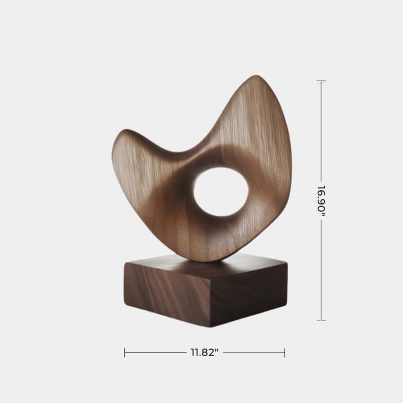Wood Carving Sculpture With Wood Abstract Wooden Sculpture Art Ornaments