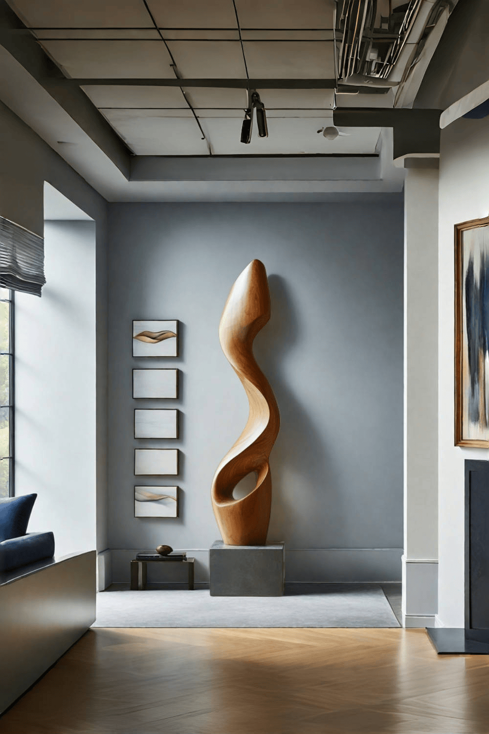Large Wooden Sculptures For The Home Modern Abstract Wood Sculpture Art