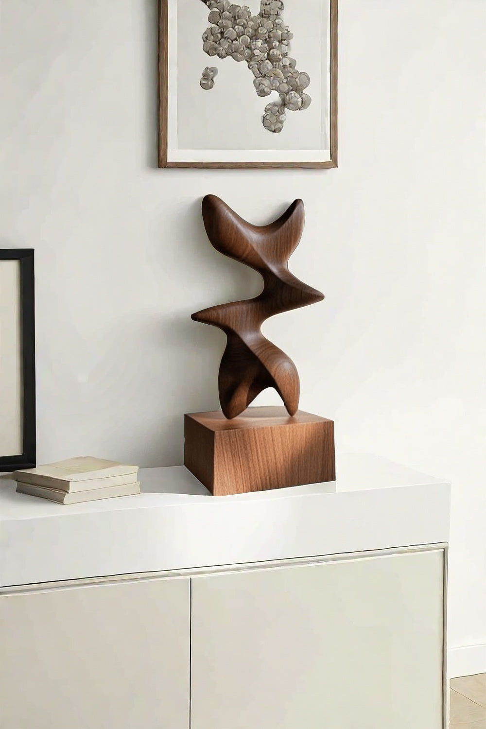 Wood Carving Sculpture With Wood Abstract Wooden Sculpture Art Ornaments