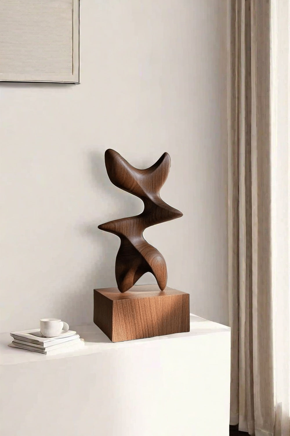 Wood Carving Sculpture With Wood Abstract Wooden Sculpture Art Ornaments