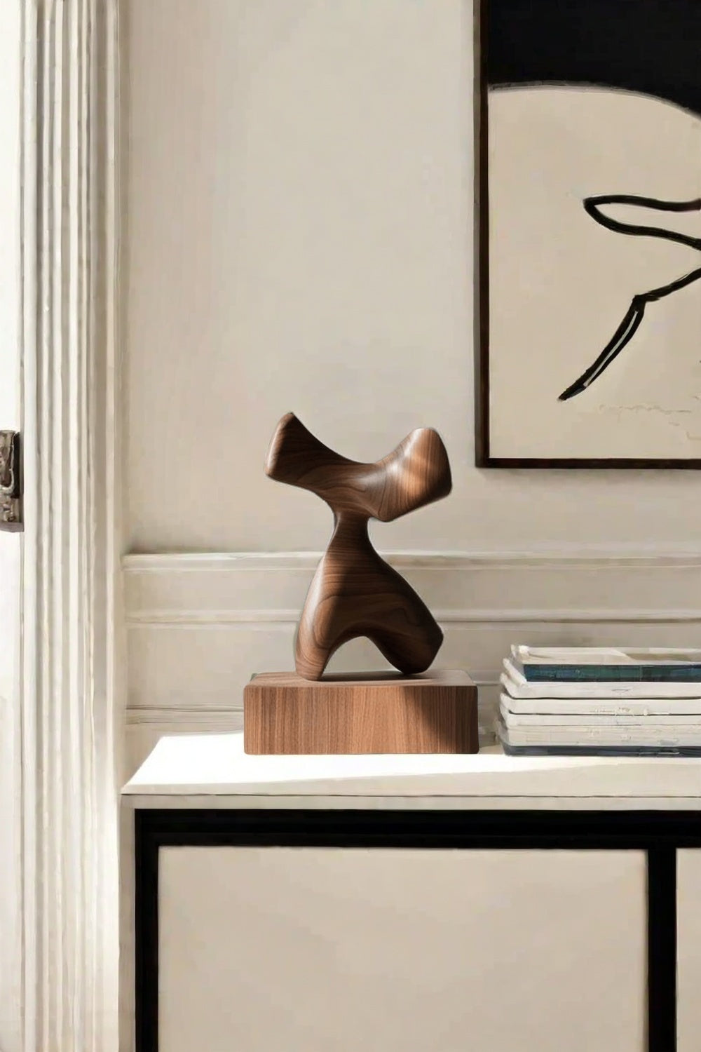 Wood Carving Sculpture With Wood Abstract Wooden Sculpture Art Ornaments
