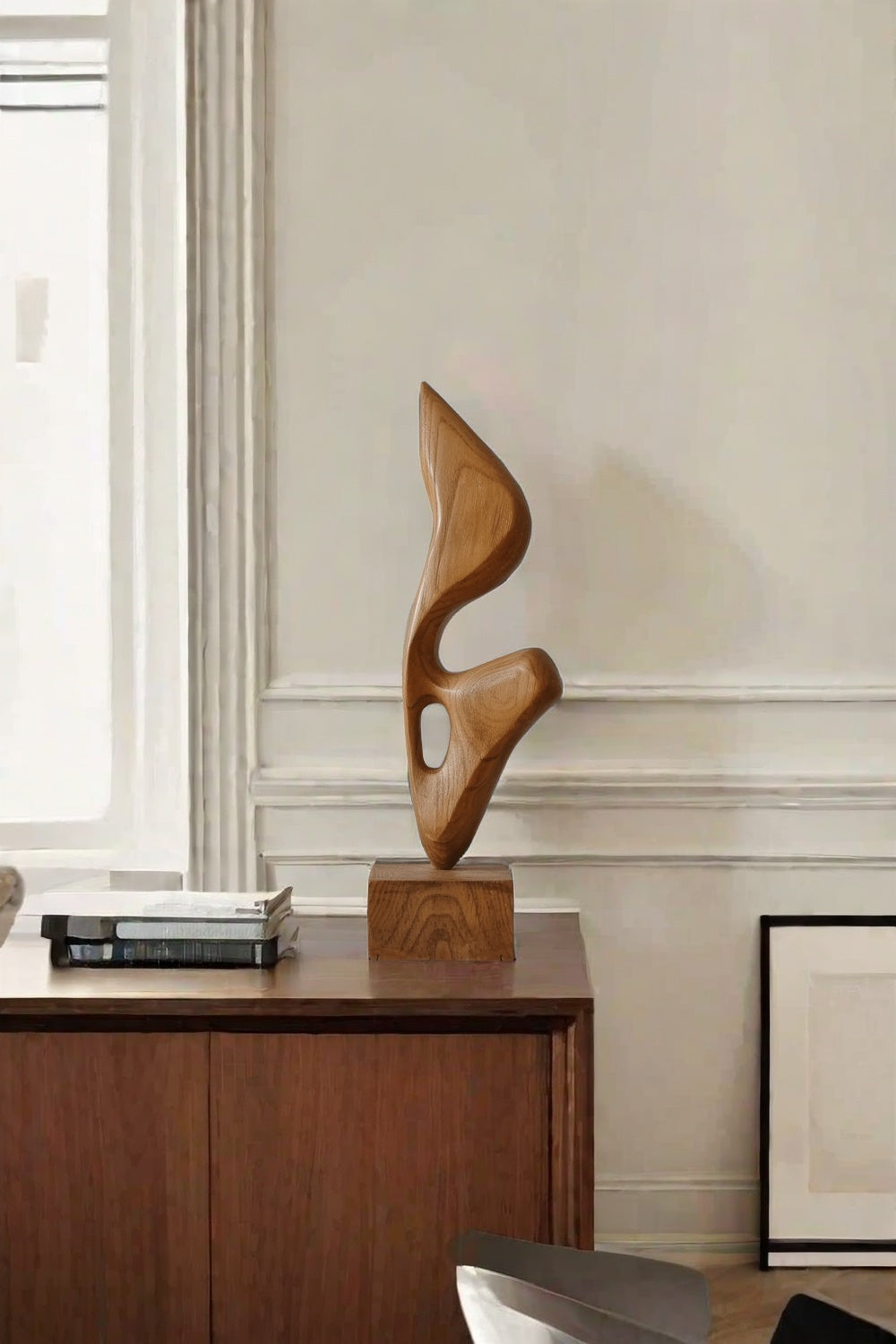 Wooden Hand Sculpture Abstract Wood Art Deco Wood Carving Sculpture