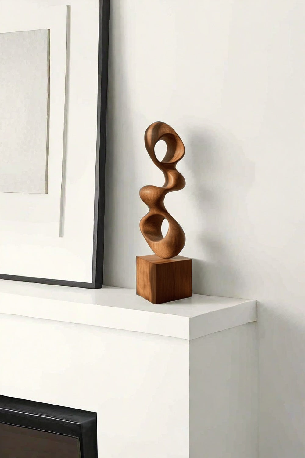 Wooden Hand Sculpture Abstract Wood Art Deco Wood Carving Sculpture