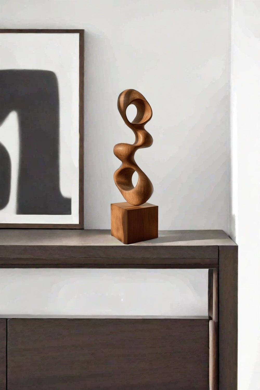 Wooden Hand Sculpture Abstract Wood Art Deco Wood Carving Sculpture