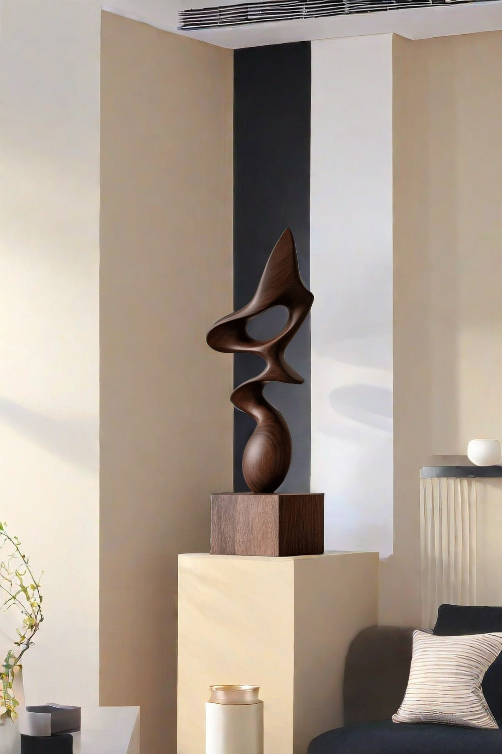Wooden Hand Sculpture Abstract Wood Art Deco Wood Carving Sculpture