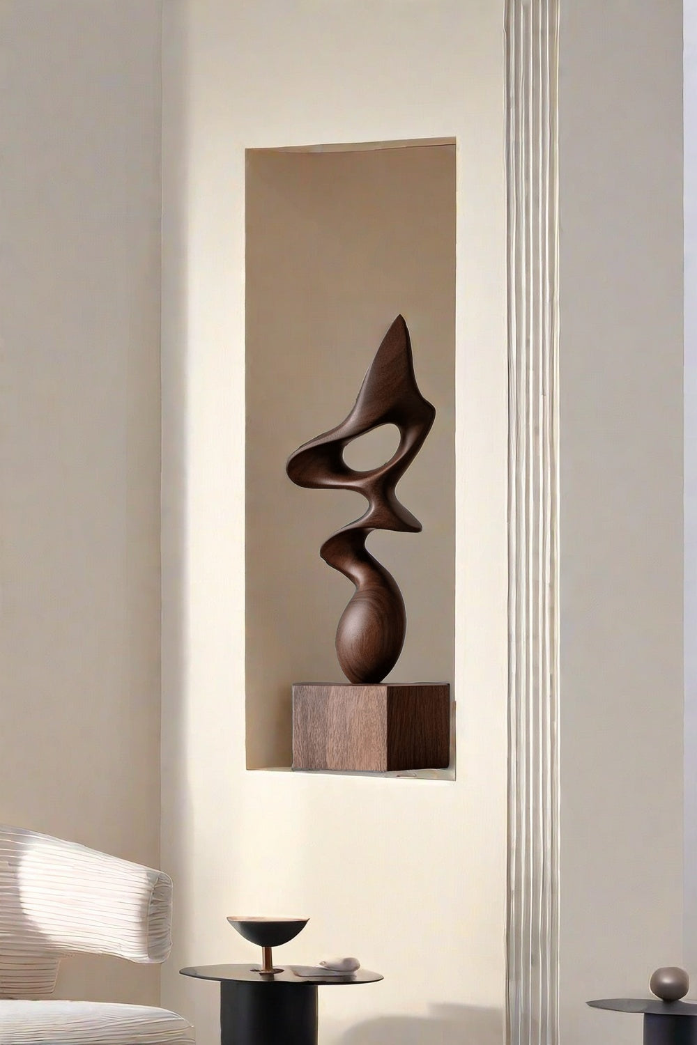 Wooden Hand Sculpture Abstract Wood Art Deco Wood Carving Sculpture