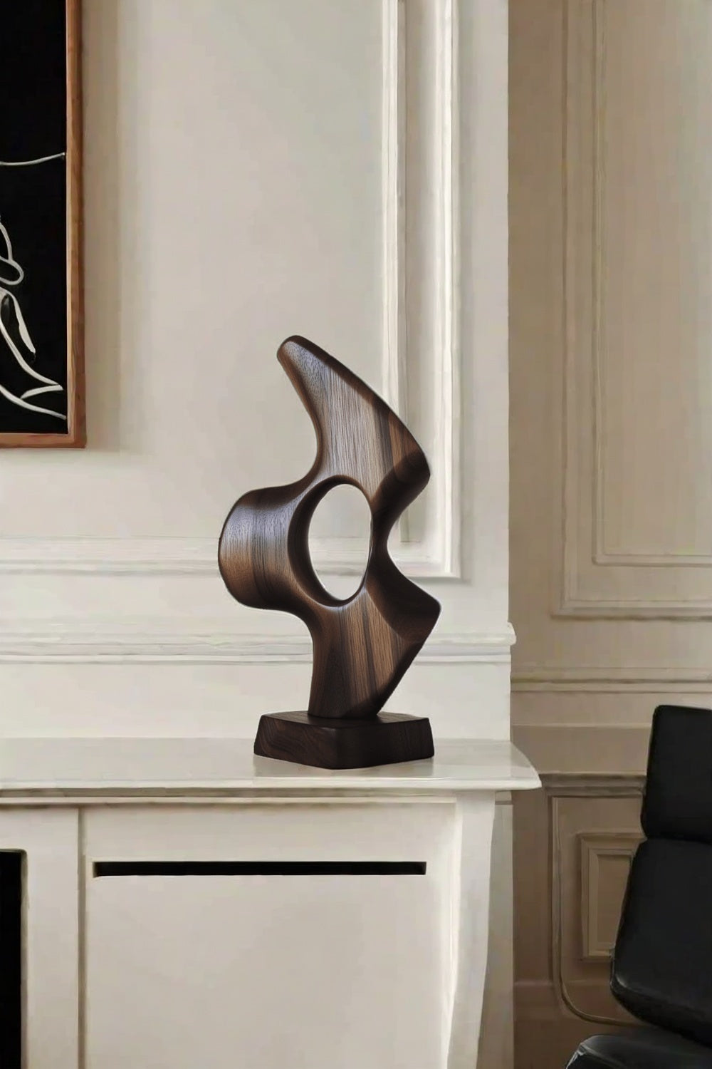 Wood Carving Sculpture With Wood Abstract Wooden Sculpture Art Ornaments