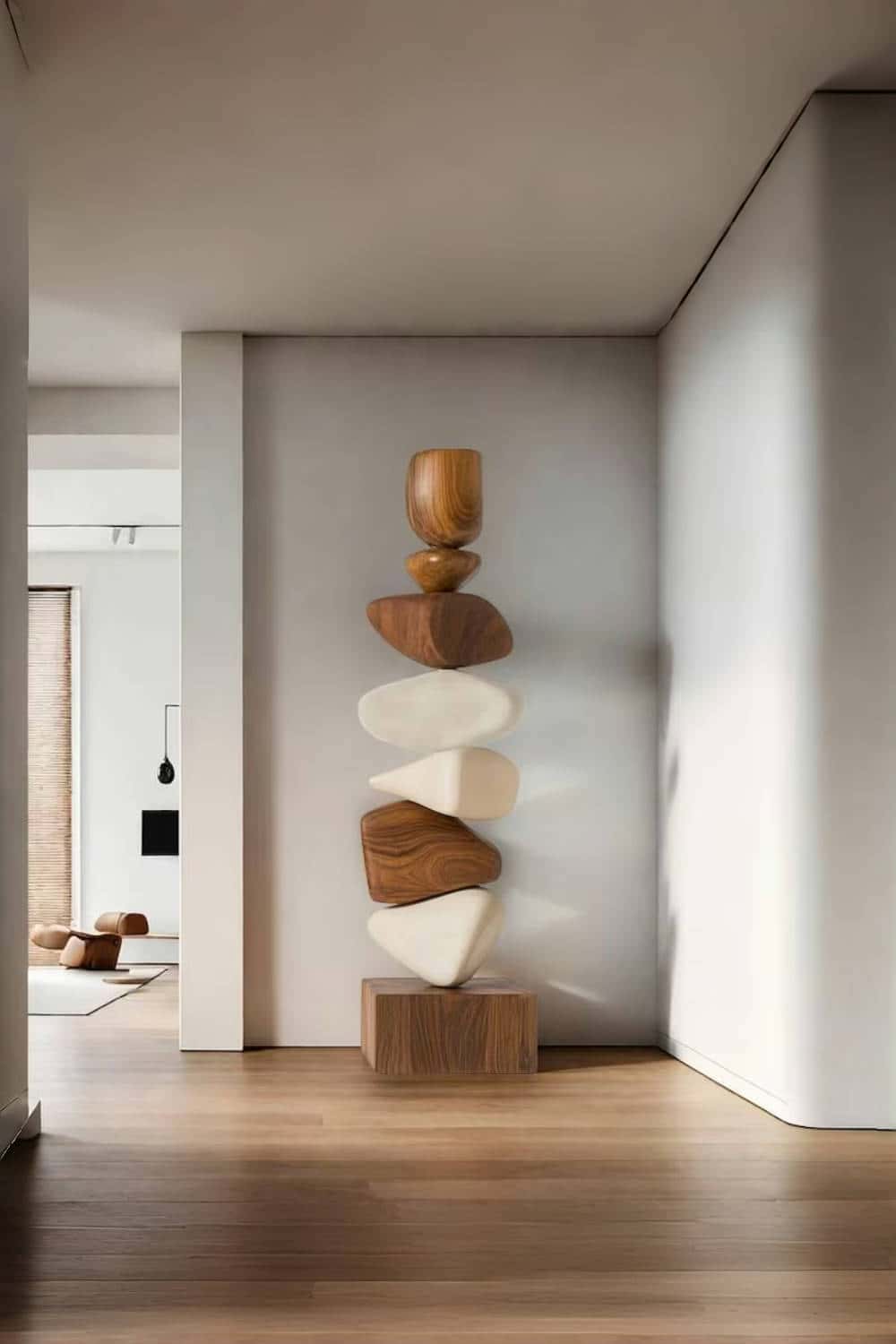 Large Wooden Sculptures For The Home Modern Abstract Wood Sculpture Art