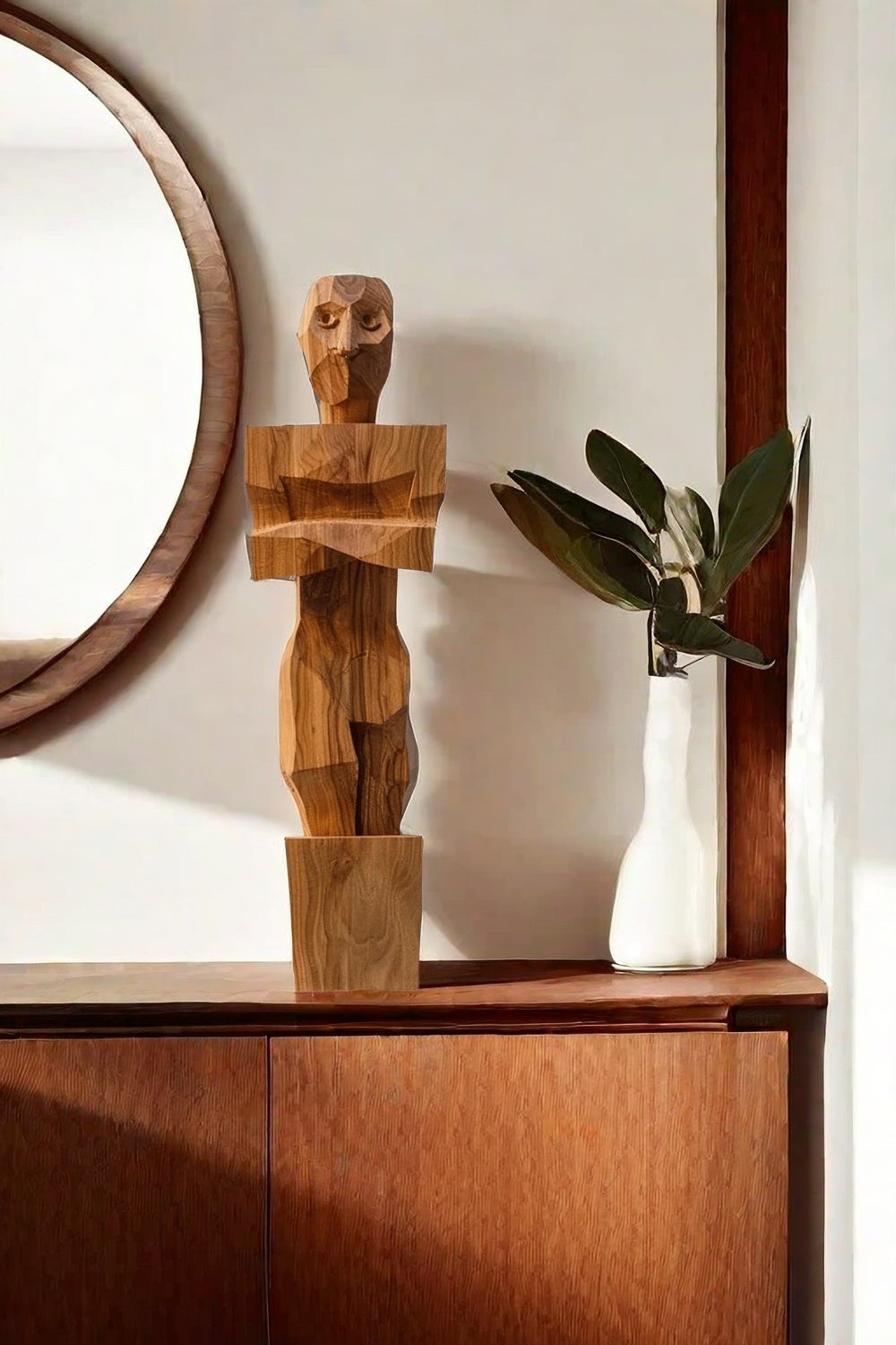 Sculpture Art Wood Carving Hand Carving Wood Crafts Diy Gift Carving Figures Body Art Wood Artwork