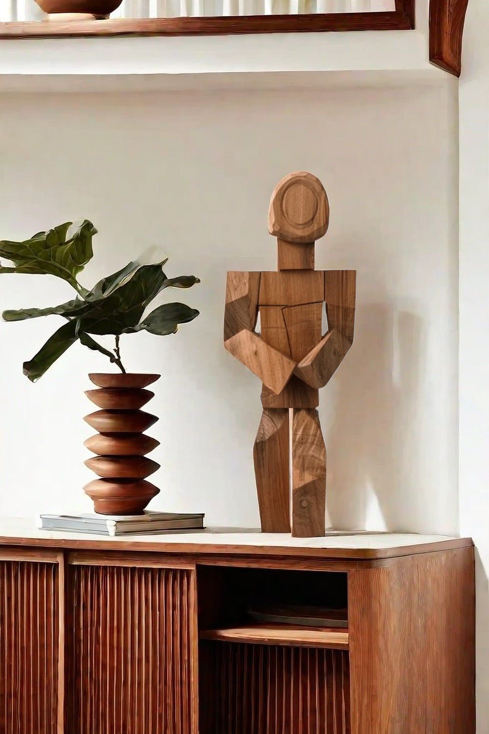 Sculpture Art Wood Carving Hand Carving Wood Crafts Diy Gift Carving Figures Body Art Wood Artwork