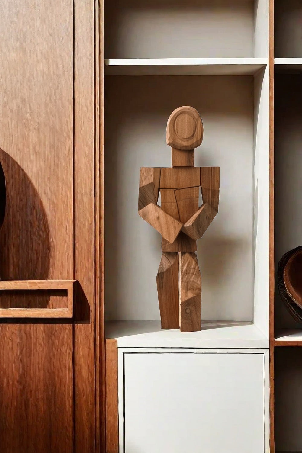 Sculpture Art Wood Carving Hand Carving Wood Crafts Diy Gift Carving Figures Body Art Wood Artwork