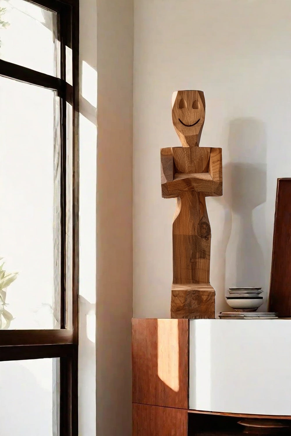 Sculpture Art Wood Carving Hand Carving Wood Crafts Diy Gift Carving Figures Body Art Wood Artwork