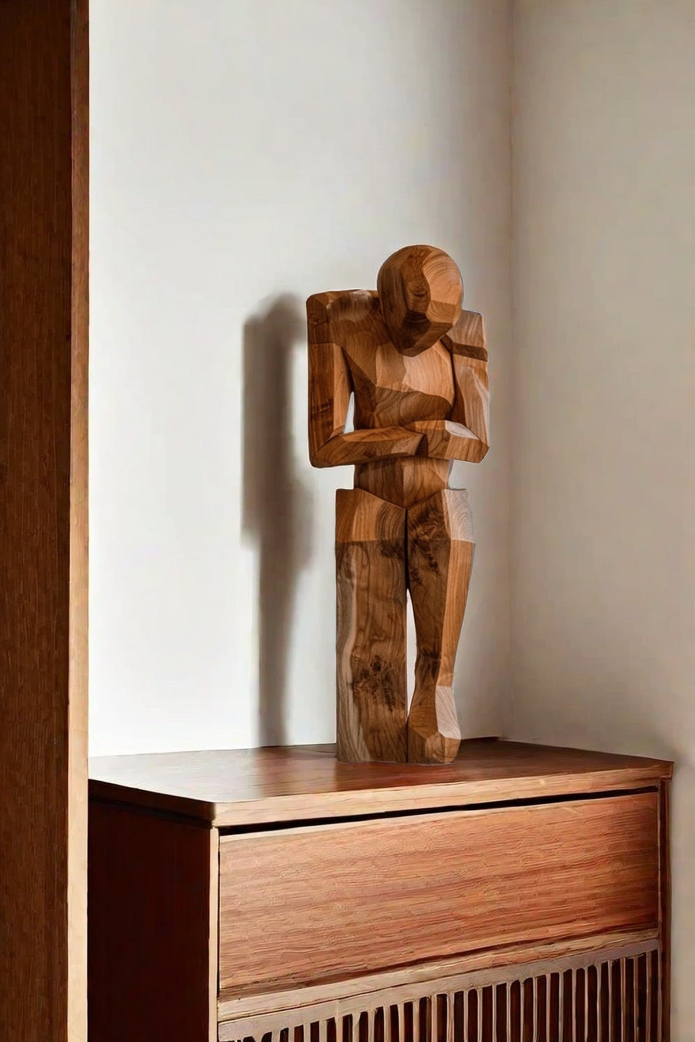 Sculpture Art Wood Carving Hand Carving Wood Crafts Diy Gift Carving Figures Body Art Wood Artwork