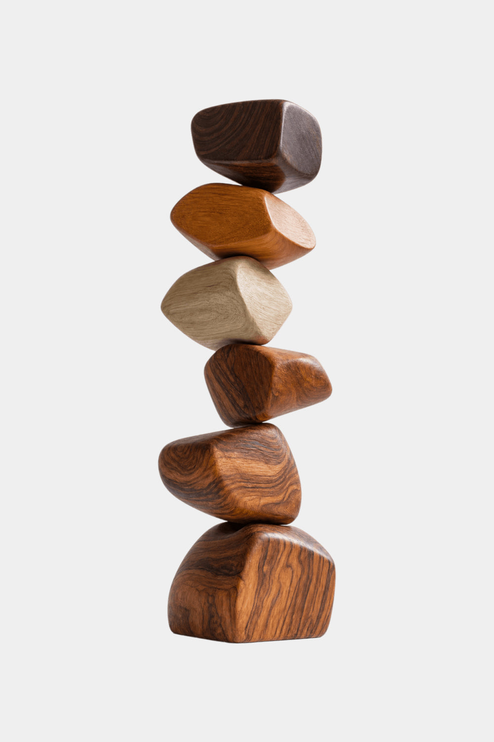 Large Abstract Wooden Floor Sculpture Minimalist Home Decor Art Piece For Living Room
