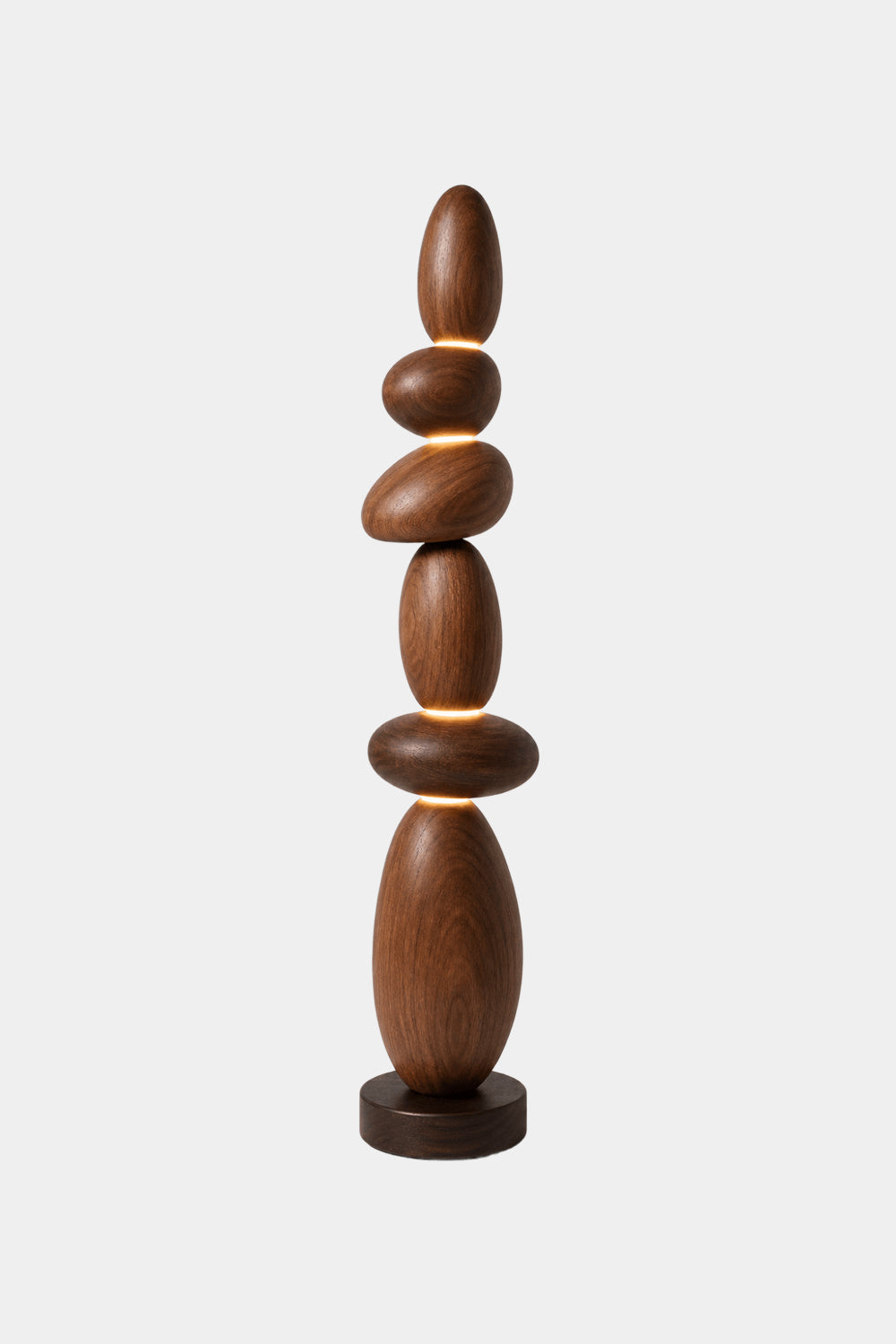Sculptural Wooden Floor Lamp Abstract Design For Contemporary Homes