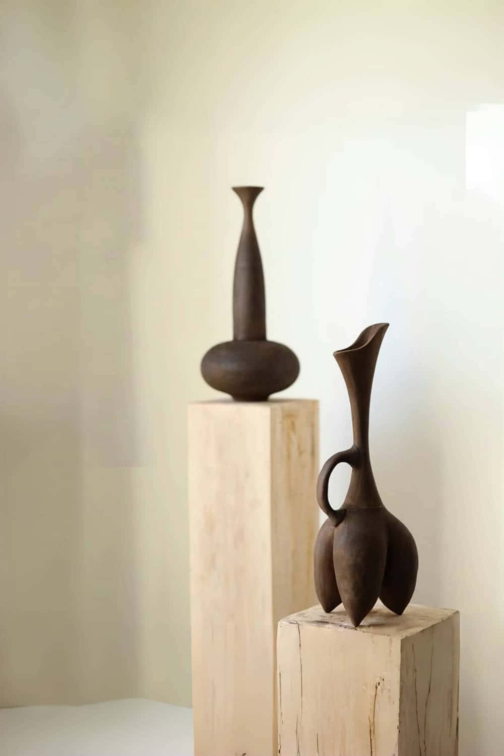 Wood Sculpture Hand Carved Abstract Wooden Sculpture Art Wood Carving