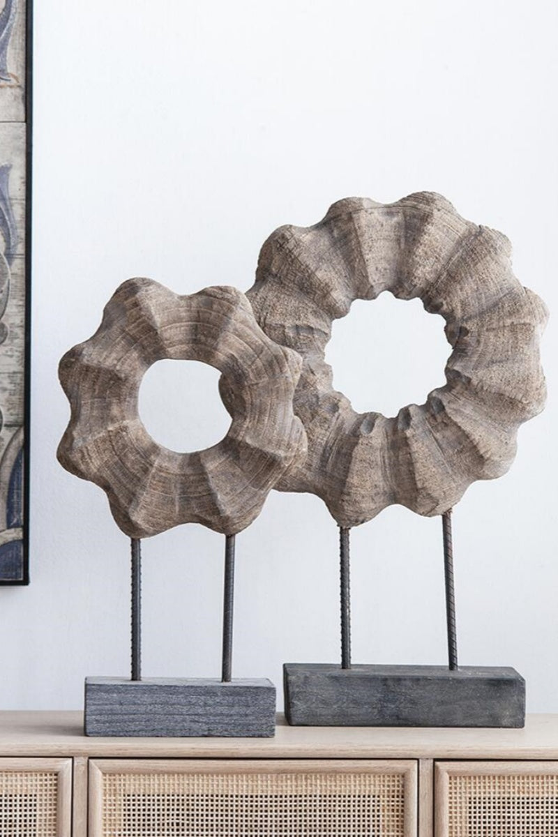 Wooden Hand Sculpture Abstract Wood Art Deco Wood Carving Sculpture