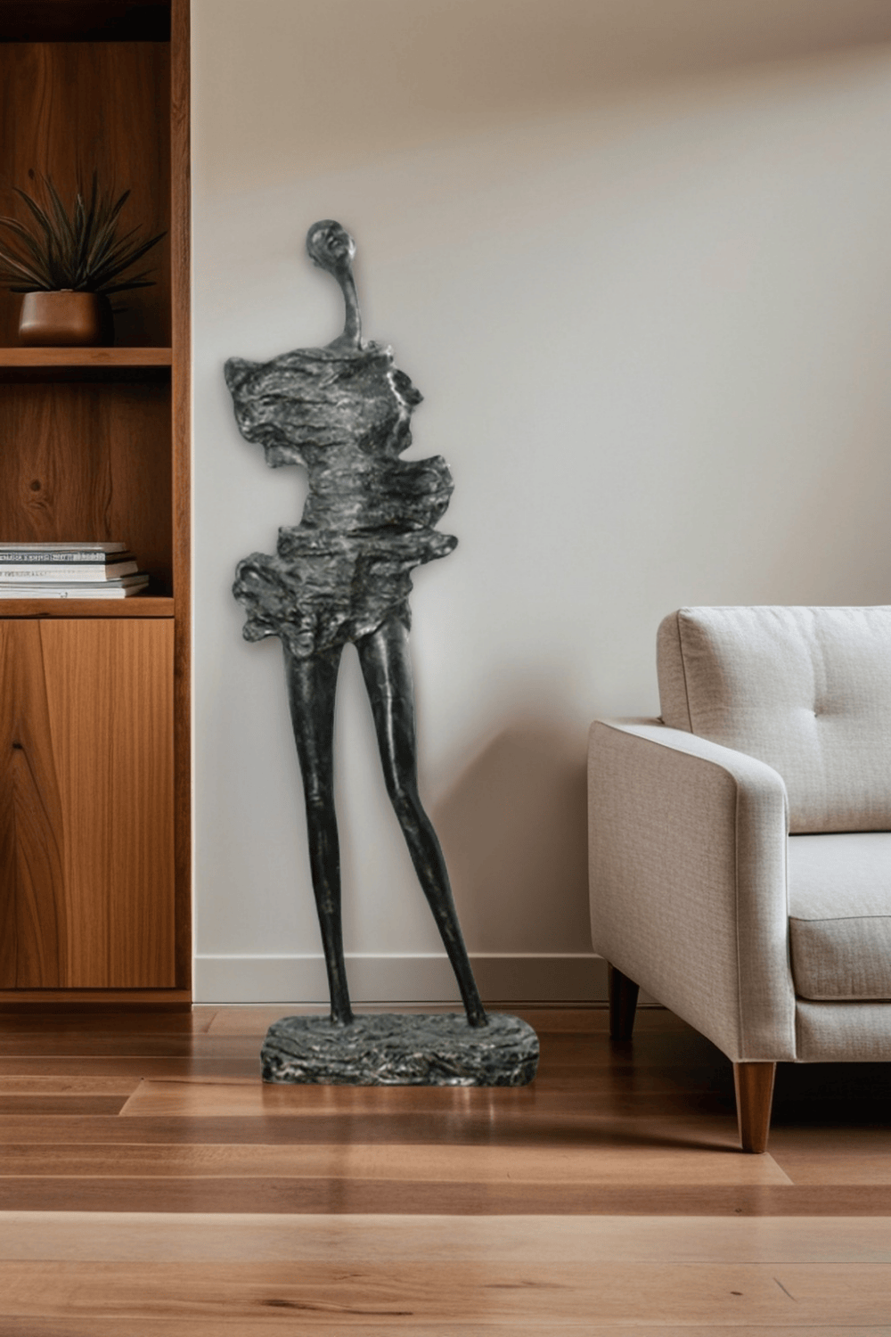 Metal Human Sculpture Fiberglass Human Sculpture Floor Standing Sculpture