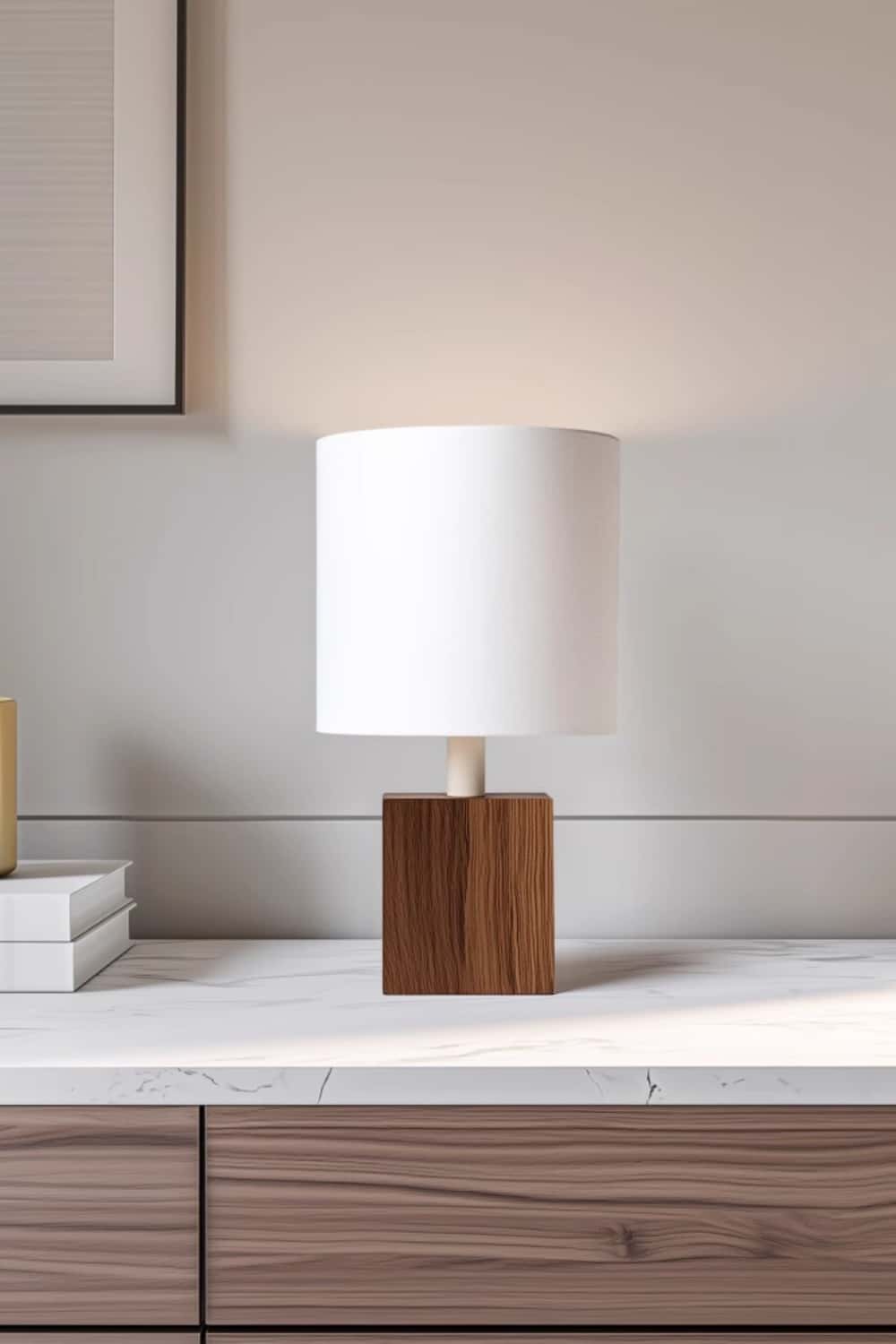 Abstract Wooden Lamp Wood Art Table Lighting Sculptural Wood Table Lamp