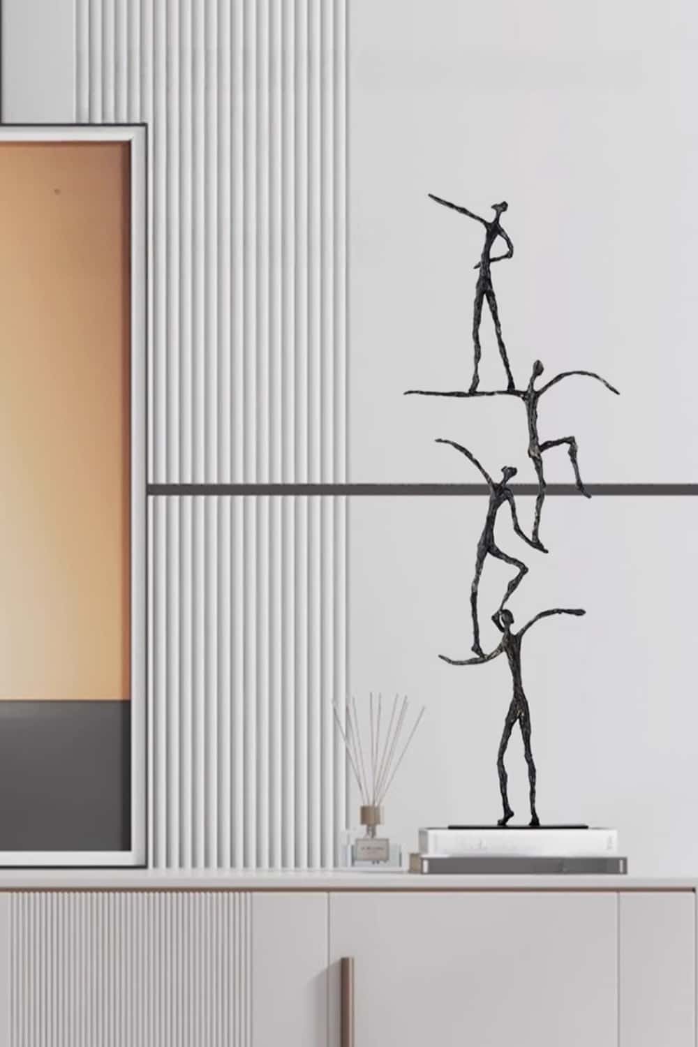 Metal Figure Sculpture Metal People Sculpture Aluminum Statue Metal Man Statue Man Of Steel Sculpture