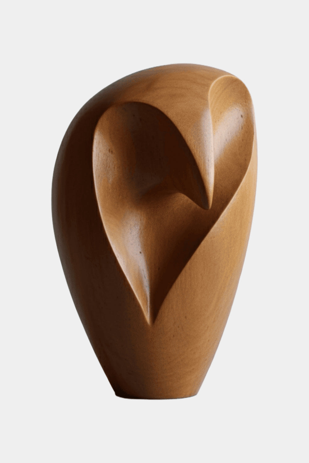 Abstract Wooden Owl Sculpture Handmade Animal Bird Wood Sculpture Art