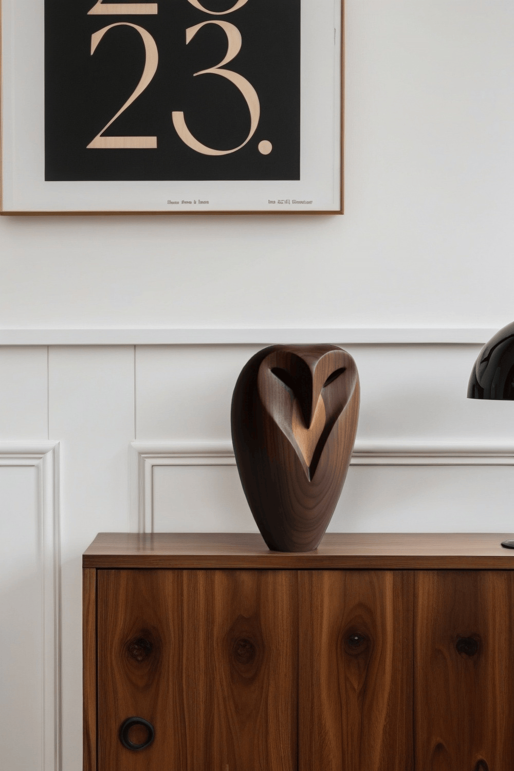 Abstract Wooden Owl Sculpture Handmade Animal Bird Wood Sculpture Art