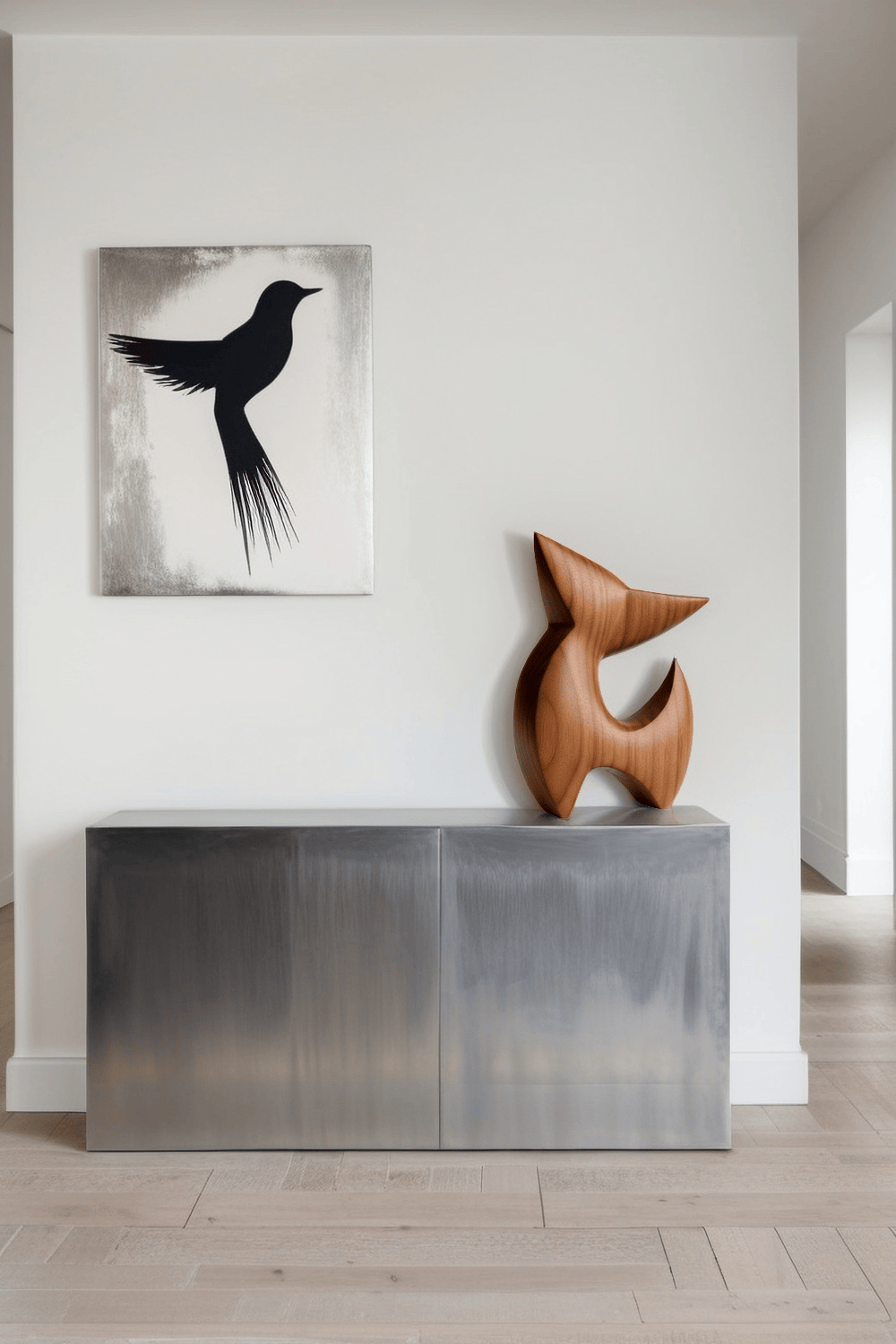 Abstract Animal Wood Sculpture Wooden Sculptures Eco Modern Home Art