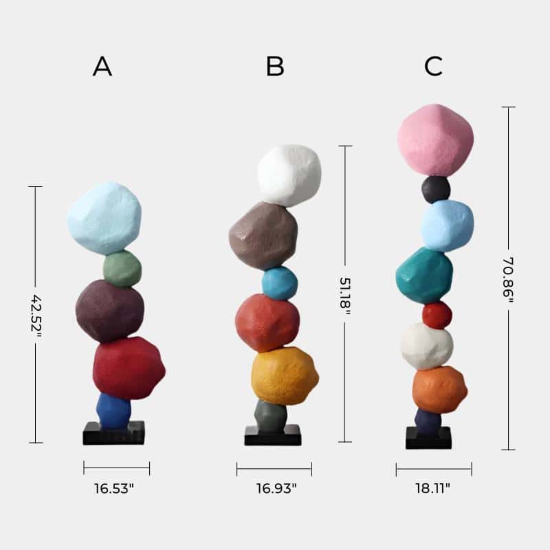 Large Polychrome Wood Sculpture Floor Sculpture Tall Wooden Sculpture Modern Home Decor